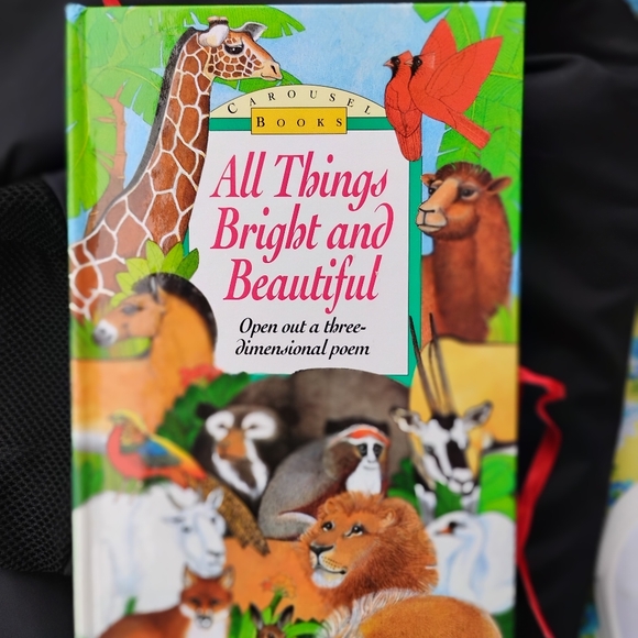 All Things Bright and Beautiful 3-D,pop-up or carousel-style Vintage Book - Picture 3 of 11